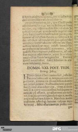 Domin. XXI. Post. Trin.