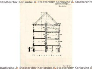 Beichel, Friedrich. Schulhaus Rintheim. Schulhauserweiterung
