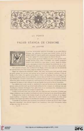 2: La porte du Palais Stanga de Cremone au Louvre, [1]