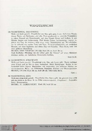 Wandteppiche (Nr. 304-306)