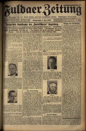 Ausgabe vom Donnerstag, den 05. Dezember 1929.