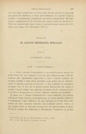 Titulo II. Di alcuni contratti speciali