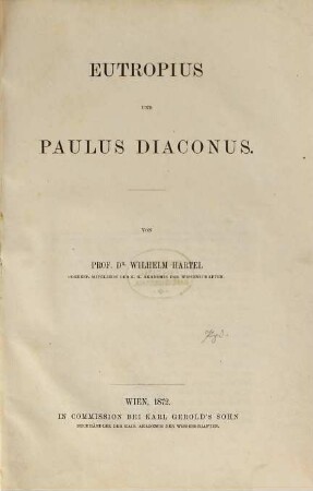 Eutropius und Paulus Diaconus