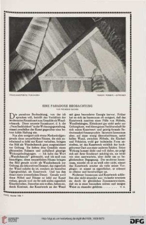 Eine paradoxe Beobachtung