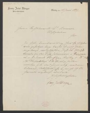 Brief an Carl Brenner : 14.06.1897