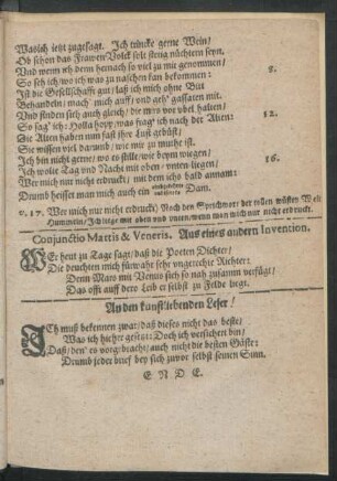 An den kunstliebenden Leser!