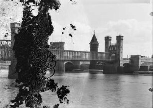 Marienburg, Alte Brücke : Marienburg (Malbork/Polen). Nogatbrücken. Vorn die Alte Brücke, hinten die Neue Brücke. Ansicht über die Nogat