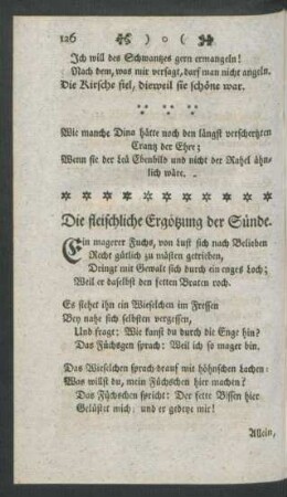 Die fleischliche Ergötzung der Sünde