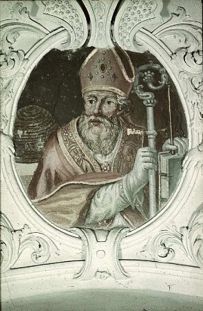 Deckenbild im Langhaus: Der Heilige Ambrosius