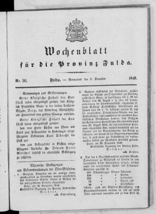 Nr. 50, Ausgabe vom 9. Dezember 1848