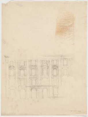 Thiersch, Friedrich von; München; Justizpalast - Fassade (Ansicht)
