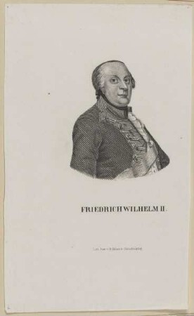 Bildnis des Königs Friedrich Wilhelm II.von Preussen