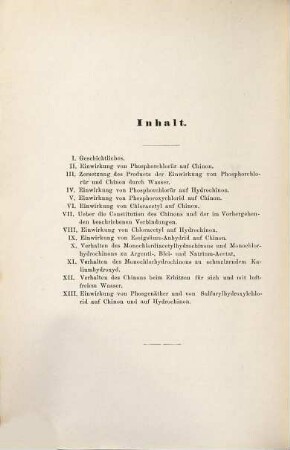 Beiträge zur Kenntniss des Benzo-Chinons : Inaug.-Diss.