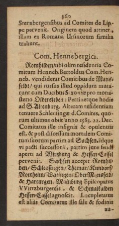 Com. Hennebergici.
