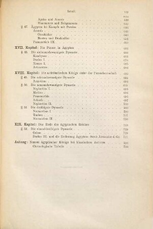 Ägyptische Geschichte, 2. Von dem Tode Tutmes' III. bis auf Alexander den Grossen