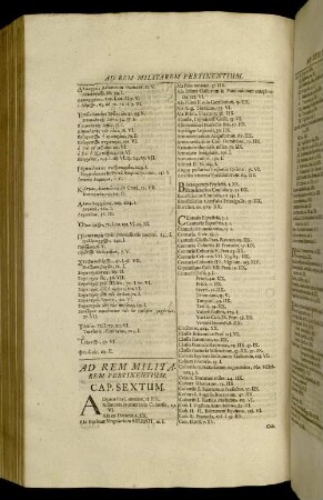 Ad Rem Militarem Pertinentium. Cap. Sextum
