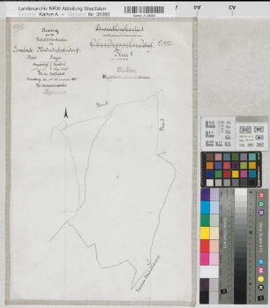Oberdresselndorf (Burbach), Separation Oberdresselndorf, Brouillonkarte Niederdresselndorf Flur 1