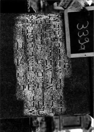 Grabstein 339 [Nir S. 211 Nr. 19.07, 08]: Grabstein 339 (Detailaufnahme 1) [Nir S. 211 Nr. 19.07, 08]