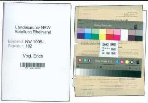 Entnazifizierung Erich Vogt , geb. 19.01.1911 (Amtsgerichtsrat)