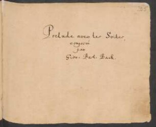 Suiten; cemb; A-Dur; BWV 806a