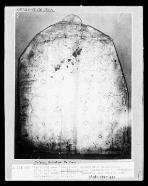 Grundriss des Chores der Kathedrale Sainte-Croix zu Orléans