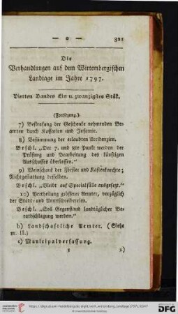 Vierten Bandes Ein und zwanzigstes Stuek.