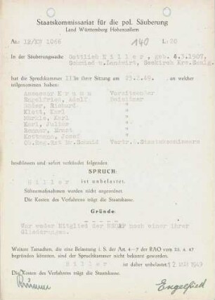 Hiller, Gottlieb
