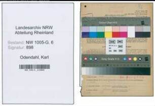 Entnazifizierung Karl Odendahl , geb. 20.10.1890 ()