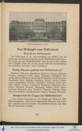Das Wichtigste vom Völkerbund.