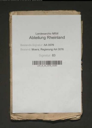 Grenzstreitigkeiten zwischen Moers und die Stadt Orsoy I