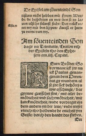 Am söventeinden Sondage na Trinitatis ...