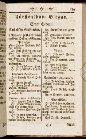 Fürstenthum Glogau.