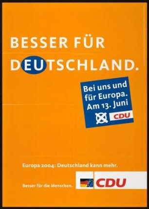 CDU, Europawahl 2004