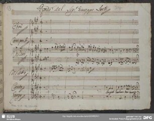 Giulio Sabino. Excerpts - Mus.1-F-82,27-14 : S (2), orch, b