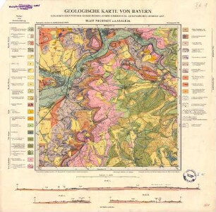 26 Neustadt a. d. Saale, Geologische Karte von Bayern