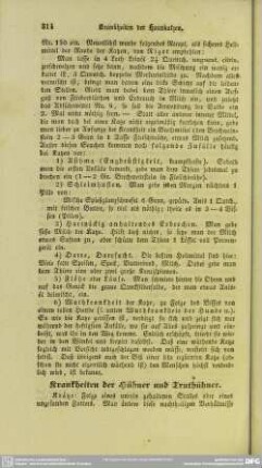 Krankheiten der Hühner und Truthühner