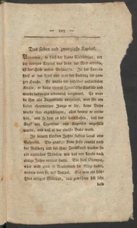 Das sieben und zwanzigste Kapitel