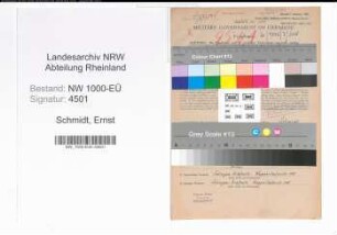 Entnazifizierung Ernst Schmidt, geb. 13.12.1898 (Buchhalter)