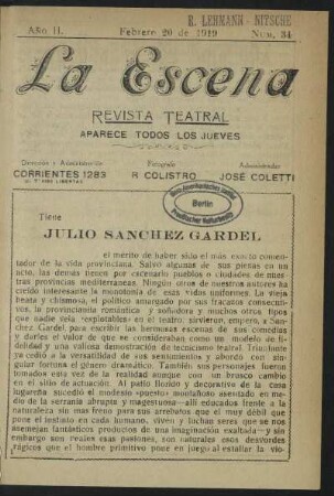 Tiene Julio Sánchez Gardel...
