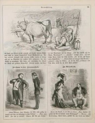 "Verwechslung" "Irrthum in der Irrenanstalt" "Im Reisekleid"