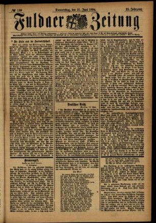 Ausgabe vom Donnerstag, den 21. Juni 1894.