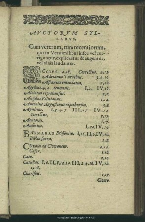 Auctorum Syllabus