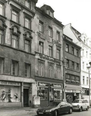 Görlitz-Altstadt, Demianiplatz 17 und 18. Wohnhäuser mit Läden (um 1865 und um 1925)