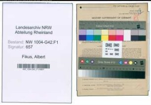 Entnazifizierung Albert Fikus , geb. 17.01.1902 (Arbeiter)