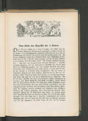 Das Ende des Angriffs der 1. Armee.