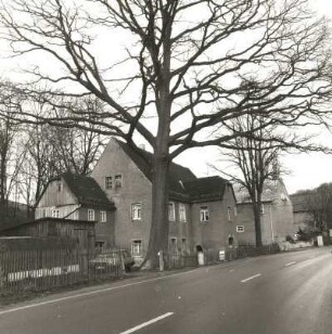 Wilsdruff-Herzogswalde, Hauptstraße 5. Wohnhaus ("Hoyersches Haus"; 1796). Straßenansicht