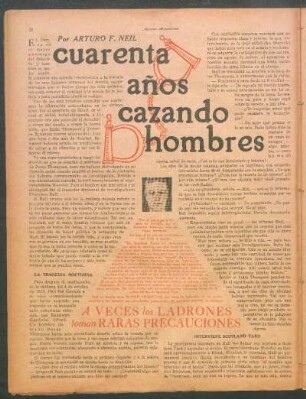 Cuarenta años cazando hombres