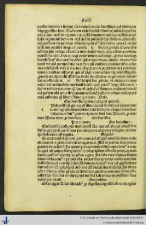 Epistola Eucharistia.
