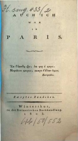 Auch ich war in Paris, 2
