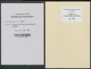 Amt Reineberg - Vogtei Alswede - Bauerschaft Fabbenstedt: Unterlagen der Revisionskommission - Band 3